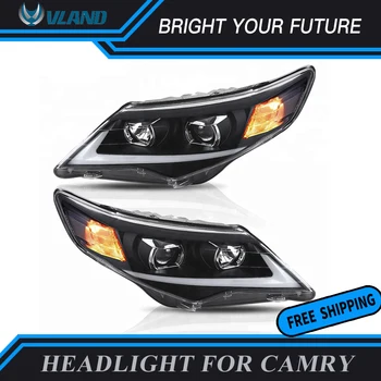 

Car Head Lamp for Toyota Camry Headlight 2012 2013 2014 HID Bi-xenon Lens LED Front Light Turning Car lights