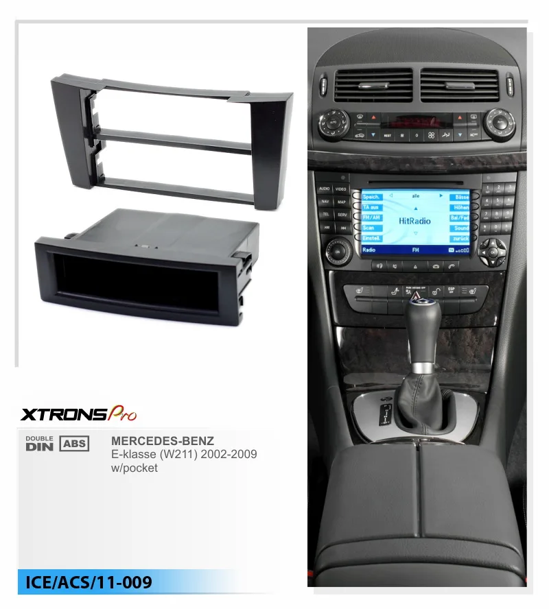 XTRONS 11-009 Высокое качество радио фасции Для MERCEDES-BENZ E-klasse рамка для DVD CD отделка монтажный комплект