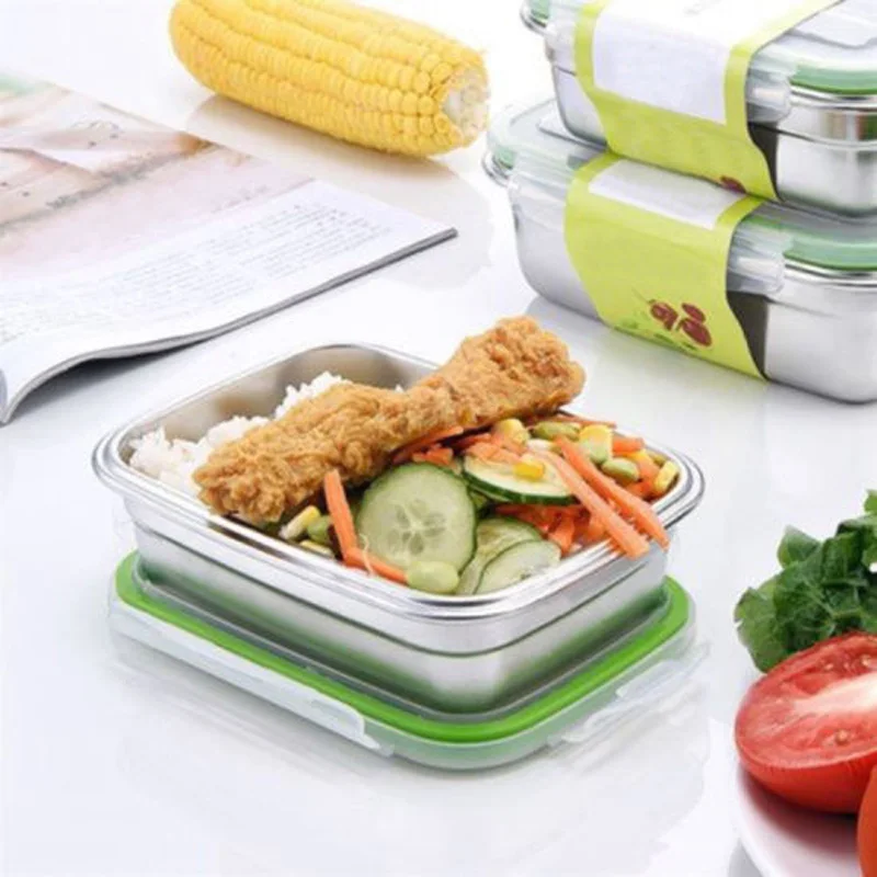 Нержавеющая сталь теплоизолированный Ланч бокс Bento Контейнер для пищевых