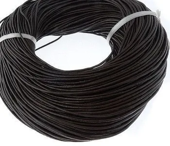 

huj4 Wholesale 100Meters Black 1mm real wax Round COW Genuine Leather Cord Bracelet & Necklace Cord DIY for jewelry