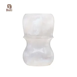 Boti Brush-Shaving Brush White Glass Handmade Resin Handle Essential Daily Shaving Tools Set Gifts for Men