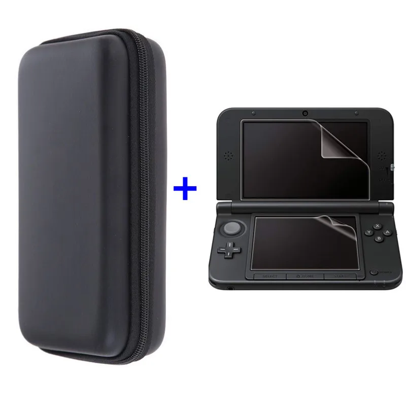 

EVA Hard Carry Storage Case Protective Shell Skin Sleeve Bag Pouch With Screen Protector Film For New 3DS XL LL NEW 3DSXL 3DSLL