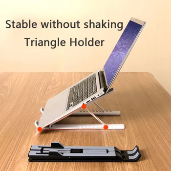 

Portable Laptop Stand Foldable Support Base ABS Notebook Stand For Macbook Pro Air Lapdesk Cooling Bracket Riser Laptop Holder