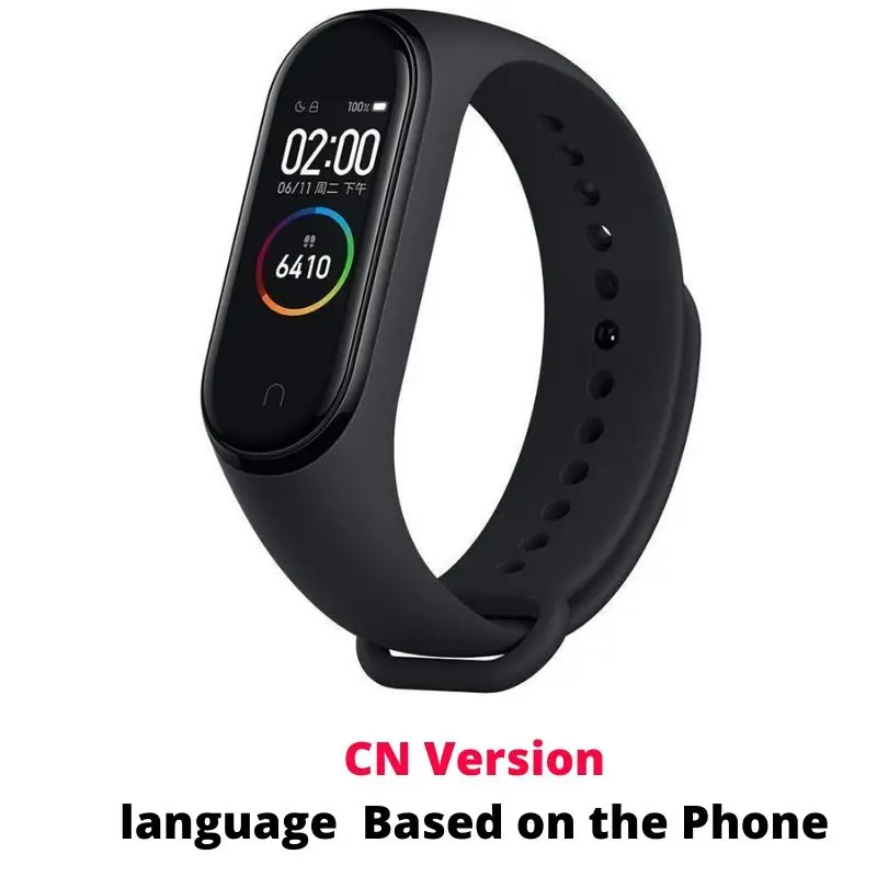 CN Version Band 4 Глобальная версия Xiaomi Mi Band 4 умный Браслет пульсометр фитнес Bluetooth 5,0 135 мАч цветной экран часы - Цвет: CN Version Band 4