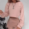 Fashion Women Autumn Street harajuku Hoodies and Sweatshirt Elegant Crop top Ladies Pullover Loose truien dames Streetwear ► Photo 2/6