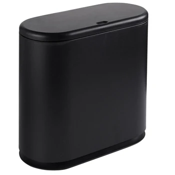 

Trash Cans For The Kitchen Bathroom Wc Garbage Classification Rubbish Bin Dustbin Bucket Press-Type Waste Bin Black