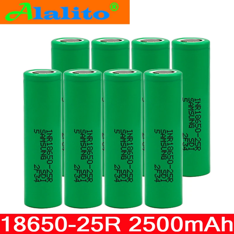 18650 батарея 2500 mAh 3,6 V для samsung INR18650-25R 20A разряженная электронная сигарета использования