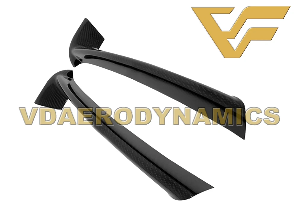 Подходит для 05-08 987 Cayman Boxster VAD-V углеродное волокно задний диффузор губ комплект