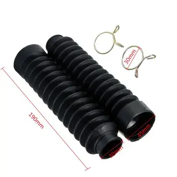 

2Pcs 42mm Motorcycle Rubber Front Fork Covers Gaiters Boot Shock Absorber Gaiters Covers Gaiters Boot Fork Covers