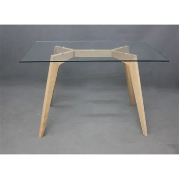 

Table AFRICA, wood, clear crystal, 120x80 cms