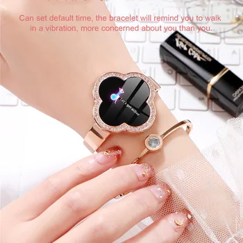 

Smart Watch Touch Screen Heart Rate Blood Pressure Blood Oxygen Test Zinc Alloy Stainless Steel Strap Women's Smart Watches