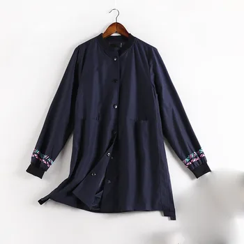 

2019 Fashion Women trench coat long Sleeve woman Overcoat Loose Outwear Female Winter Autumn Trench Coats Plus Size XL-5XL