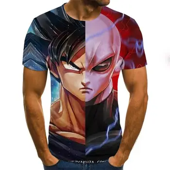 

2020 3D Print Anime T-Shirt Men's Hip Hop Casual Round Neck Top T-Shirt