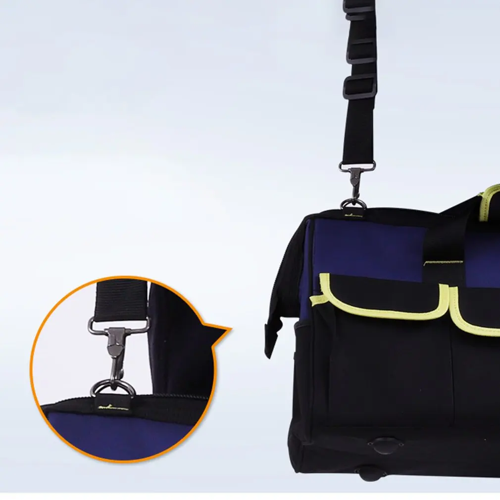 14/16/20 inch Large Capacity Tool Bag Waterproof Electrician Bag Plastic Bottom Men's Oblique Bag Tool Handbag