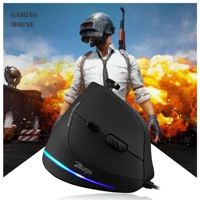 Zelotes C-18 Usb Wired Vertical Gaming Mouse 10000dpi 11 Buttons 