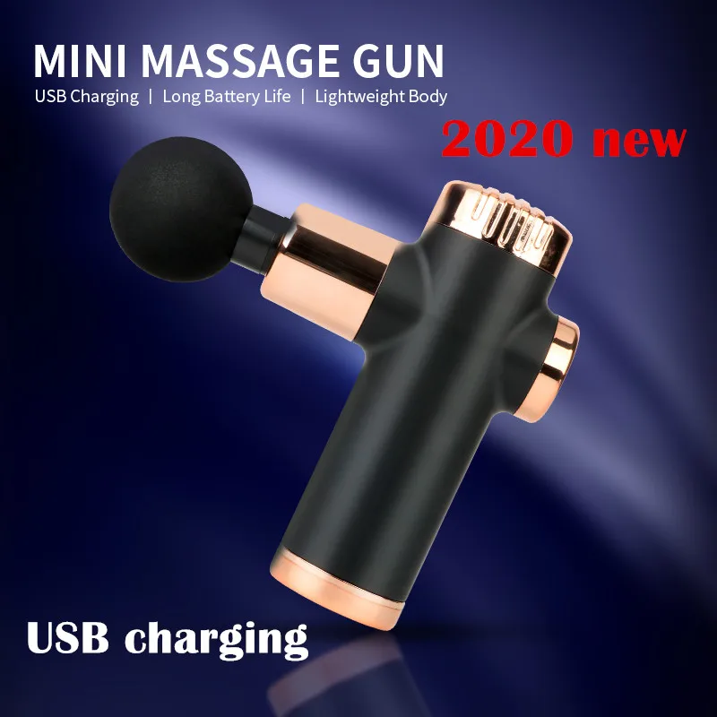 

2020 New Mini Massage Gun Deep Tissue Percussion Massager USB For Body Massage Relaxation Relief Pain Brushless Pistola Masaje