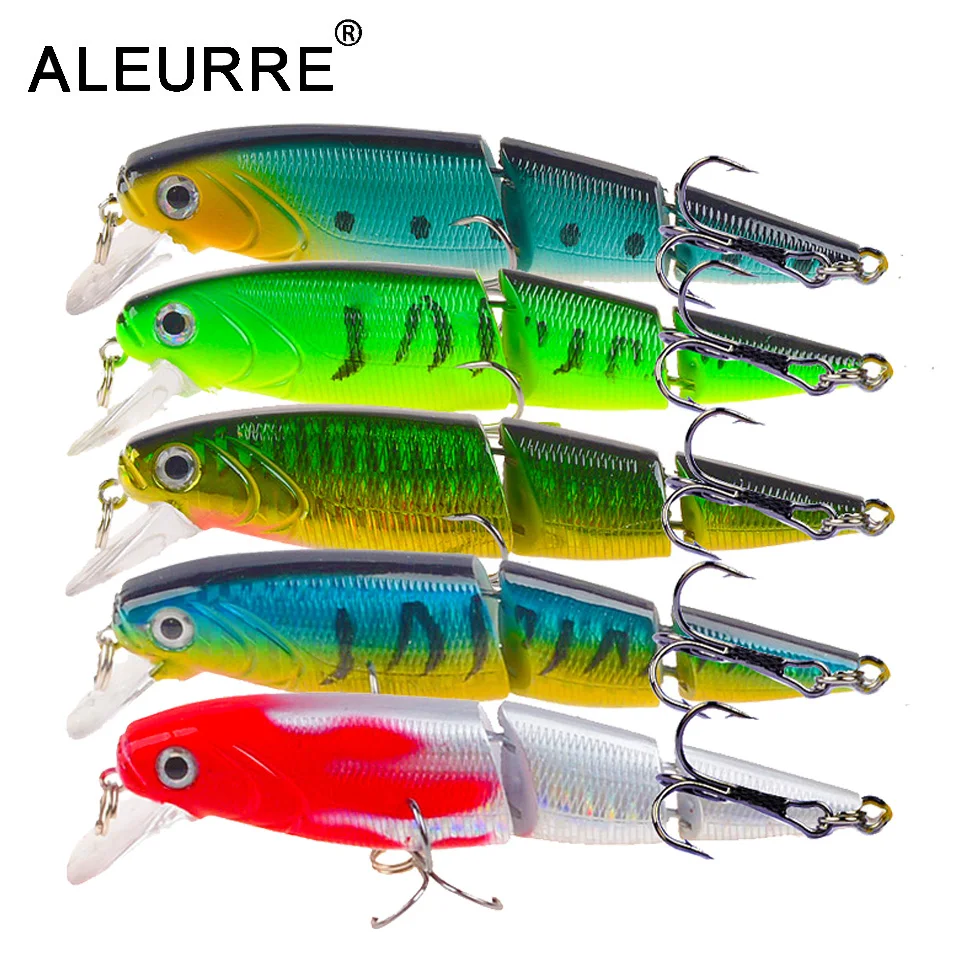 1PCS Jointed Fishing Lure 10.5CM 15G Floating Minnow Plastic Artificial Fishing Wobblers Tools 3 Sections Lure