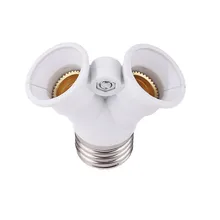 E27 на 2 E14 сплиттер адаптер конвертер Гнездо Светодиодный Y Форма светильник разделитель ламп адаптер конвертер 2 головки винт лампа база Ho