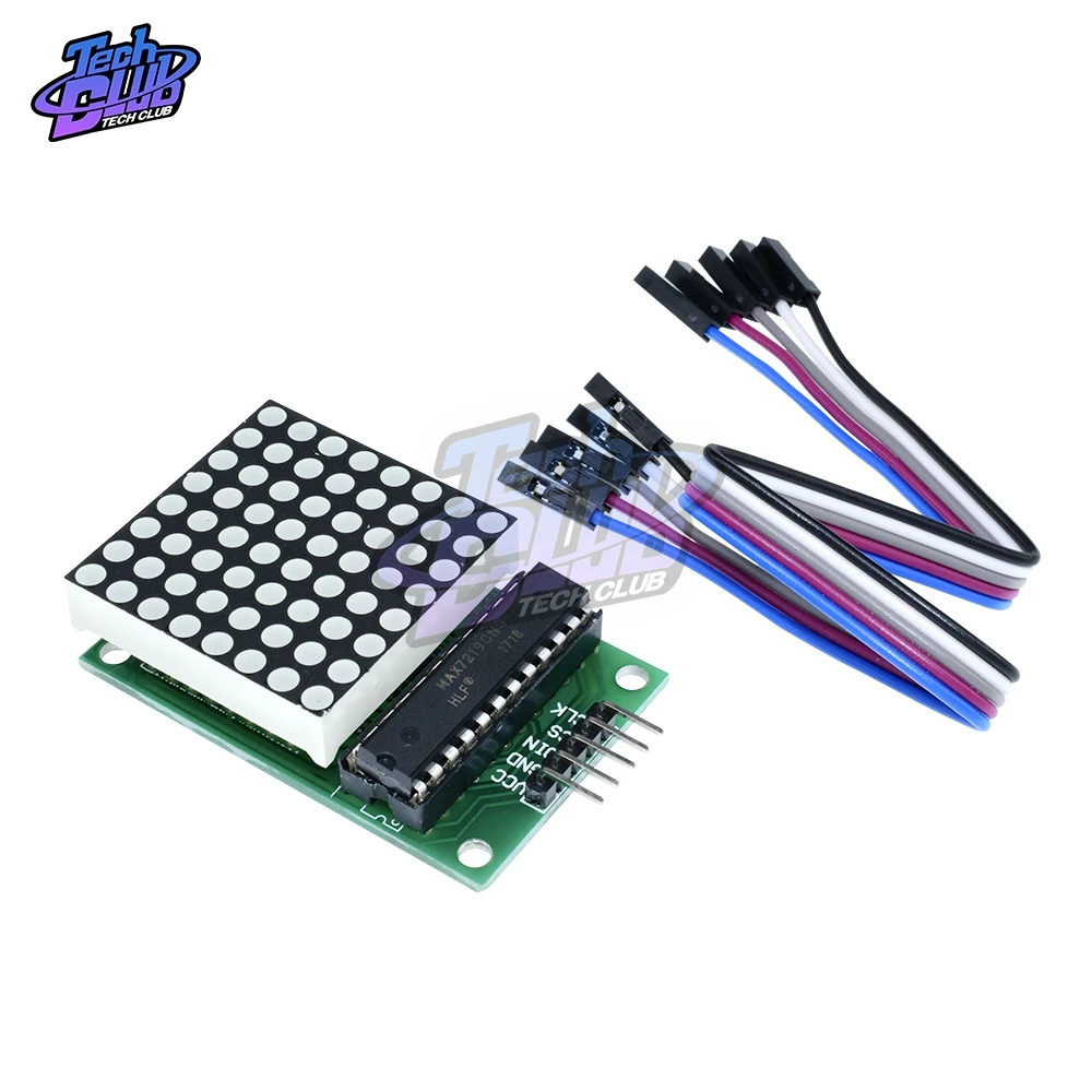 MAX7219 DC 5V Red LED Dot Matrix Display Control Module For Arduino 