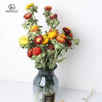 

MiHuaGe 50CM Length Pineapple Preserved Flower Real Dried Flowers Valentine's Day Party Home Decor Multicolor True Bouquet