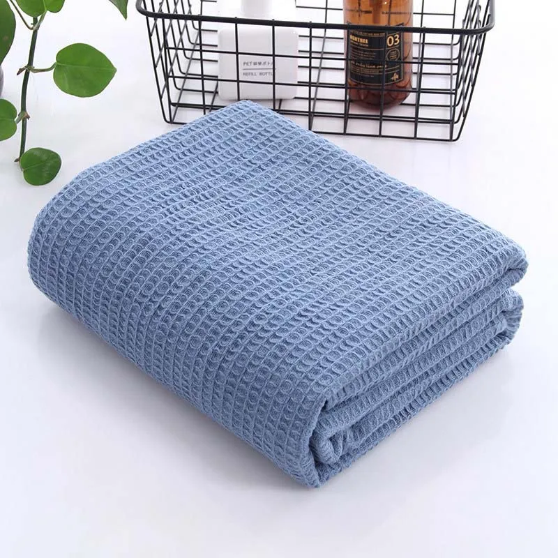 

105x150cm Cotton Knitted Armchair Sofa Couch Blanket Women Office Manta Tippet Car Travel Quilt Coverlet