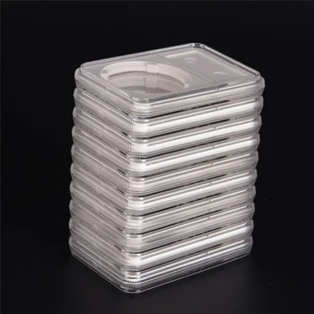 

Storage Plastic Frame Box Case Holds 10 Coin Holders For PCGS NGC Red Plastic