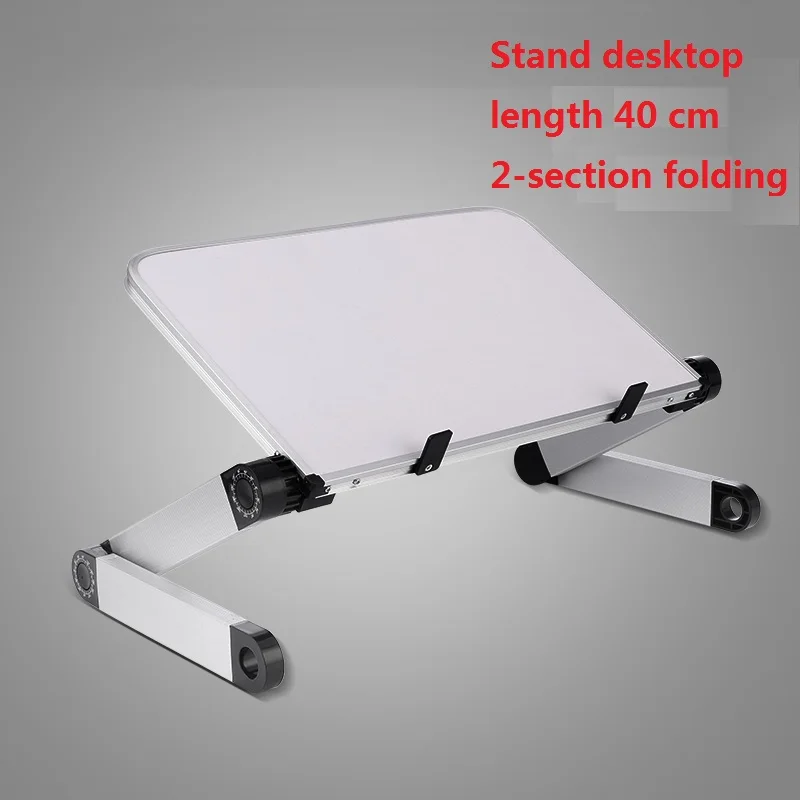 Многофункциональная эргономичная Мобильная подставка для ноутбука в кровати/диване использовать ноутбук стол для MacBook Air/Pro ThinkPad Dell hp - Цвет: Золотой