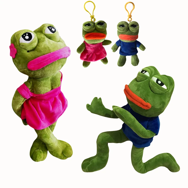 Аниме Kawaii мягкие игрушки для детей косплей Spoof Sad Frog Pepe брелок милый декор комнаты