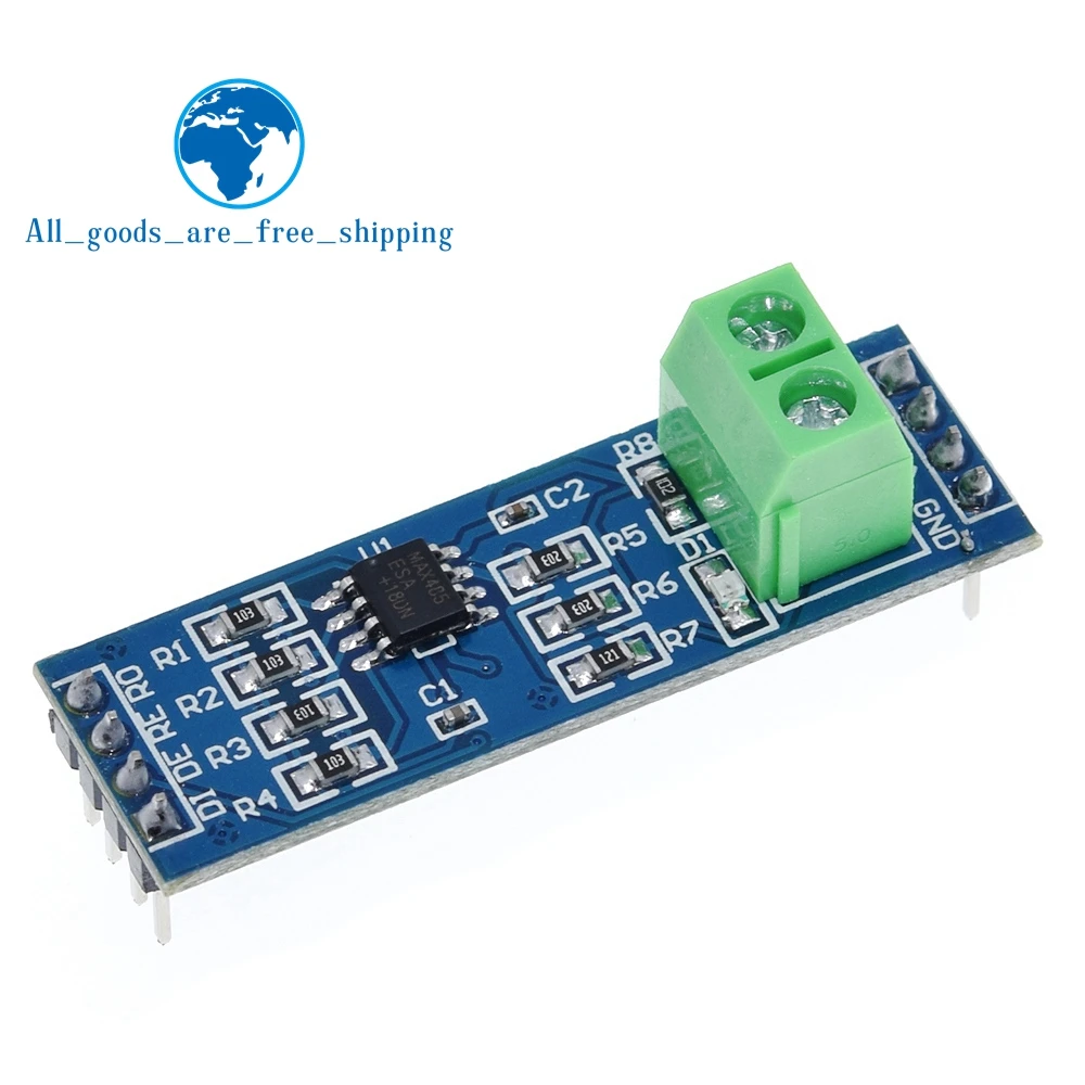 TZT  MAX485 Module RS-485 TTL Turn To RS485 MAX485CSA Converter Module For Arduino Microcontroller MCU Development Accessories