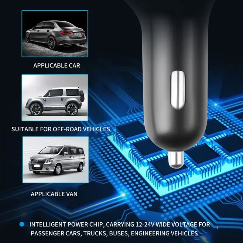Автомобильное зарядное устройство с двумя usb-разъемами, Bluetooth, fm-передатчик, mp3-плеер, радио, адаптер, комплект