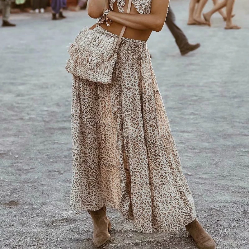 Hippie Queens faldas con de mujer, faldas largas diseño plegable, elásticas, para playa|Faldas| - AliExpress