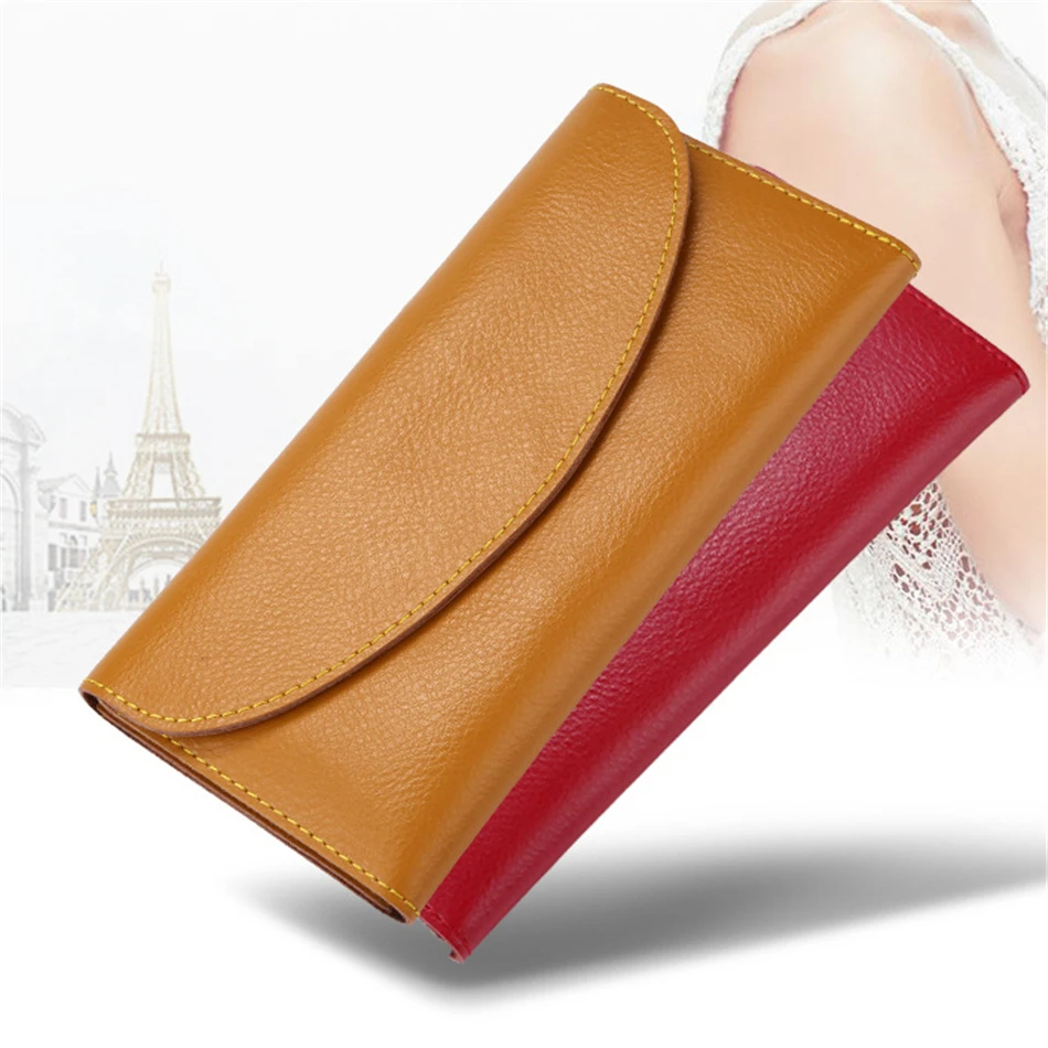 

TANGYUE Genuine Leather Women's Wallet for Women Purse Ladies Girls Wallets Luxury Card Holder Slim Coin Wallet Women