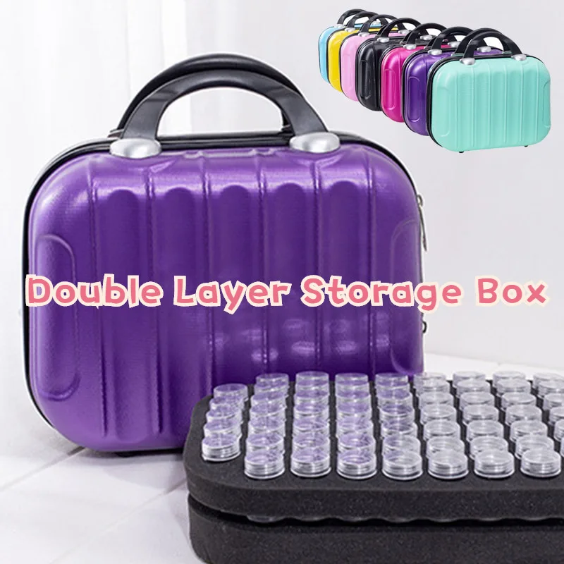AZQSD 132 Bottles Diamond Painting font b Tools b font Container Storage font b Bag b