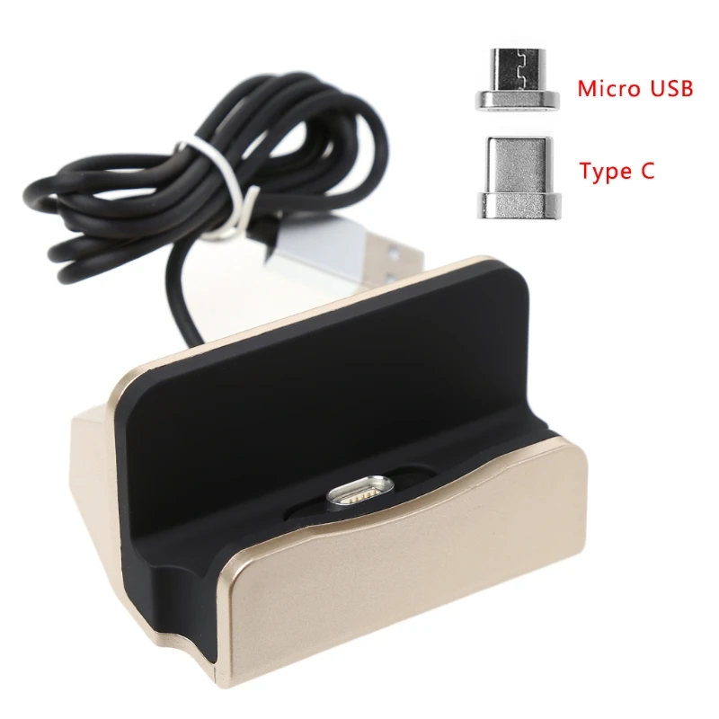 Магнитный разъем Micro usb type C зарядная станция Док-станция для телефона Android DXAC