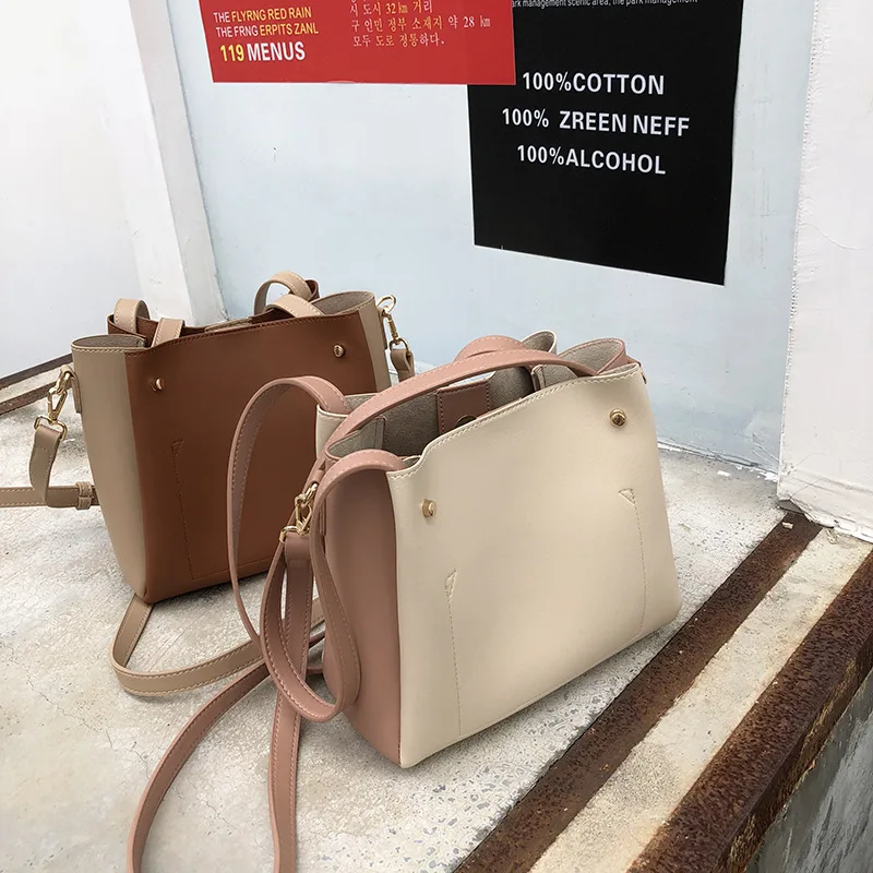 

Single Shoulder Bag Woman 2019 New Trendy Korean Version Simple 100 Lap Fashion Oblique Slant Bag Soft Skin
