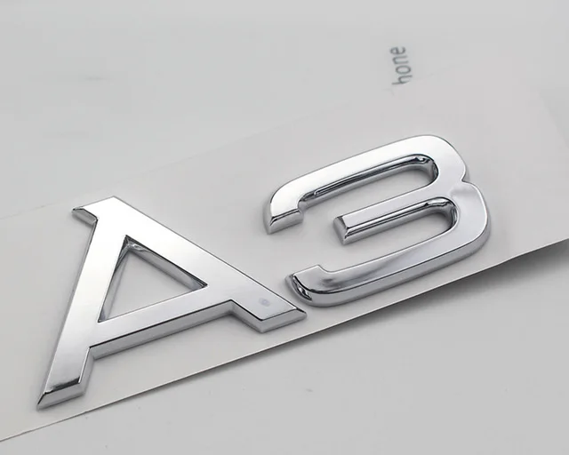 

Car Rear Trunk Sticker For Audi A6 C6 A3 A6L A8L Letters Chrome Silver Tailgate Sticker Emblem Badge Sticker Car Accessories