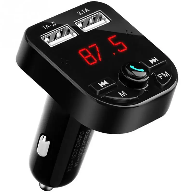 Автомобильный Bluetooth V4.2 fm-передатчик MP3-плеер двойной USB зарядное устройство автомобильные аксессуары автомобильный комплект TF карта беспроводной радио