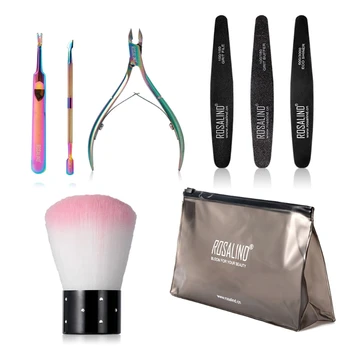 

8pcs Finger Toe Nail Dead Skin Fork Trimmer Brush Cuticle Pusher Peeling Remover Manicure Pedicure Set