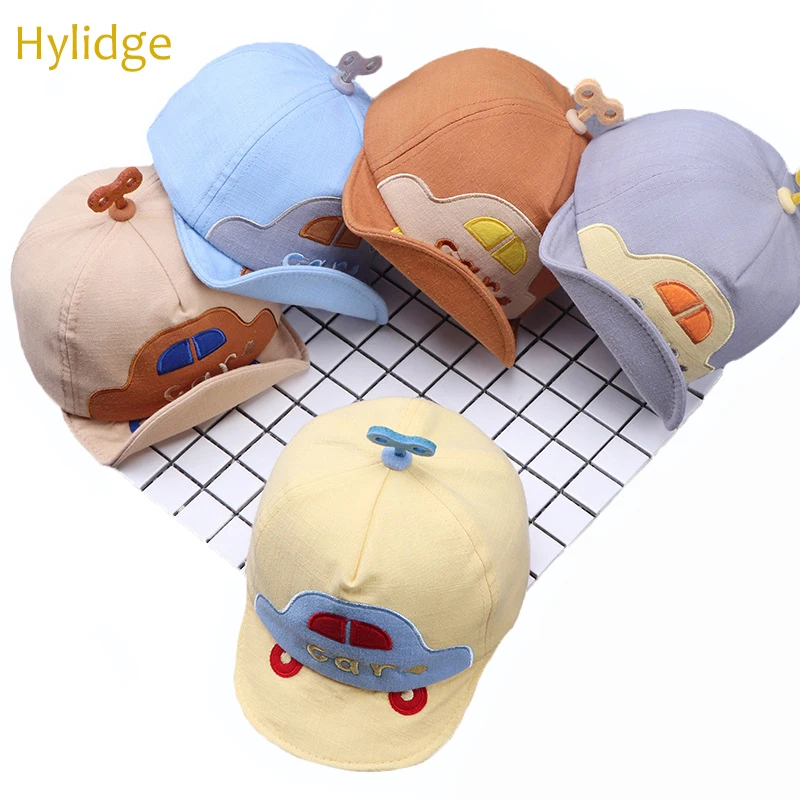 Hylidge/, милая детская шляпа в Корейском стиле с мультяшным автомобилем, заводная детская шляпа от солнца, Детские Бейсбольные Кепки Солнцезащитная шляпа