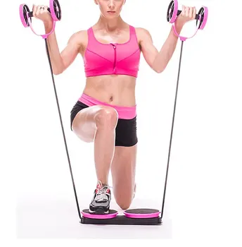 

Muscle Exercise Equipment Home Fitness Equipment Double Wheel Abdominal Power Wheel Ab Roller Gym Roller Trainer Training