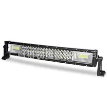 Трансграничной специально для 22-дюймовый три ряда с бантом, супер яркий 324 Вт Автомобильный светодиодный фар внедорожника ремонт светодиодный фонарь на крышу