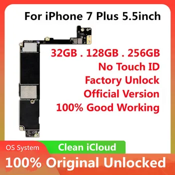 

Original Motherboard For iPhone 7 Plus 5.5inch Factory Unlocked Mainboard No Touch ID With Full Chips IOS Update Support