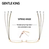 GENTLE KING Anti-blue Light Metal Eyeglasses Frame Women Men Clear Lens Glasses Irregular Optical Glasses Frame ► Photo 2/6