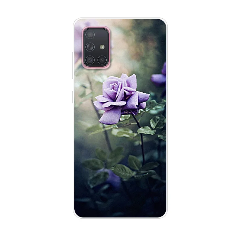 Чехол для Samsung Galaxy A51 A71 чехол A 71 силиконовая Мягкая задняя крышка S20 Plus