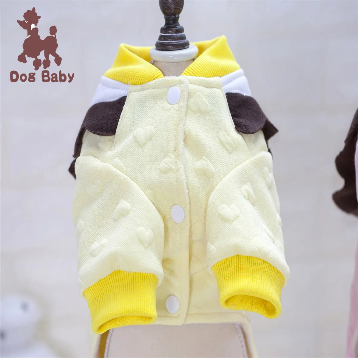 Dogbaby Одежда для питомцев, собачий одежда для домашних животных, одежду, изготовленную на осень и зиму, на данный момент маленький лев четыре ноги хлопковая стеганая одежда