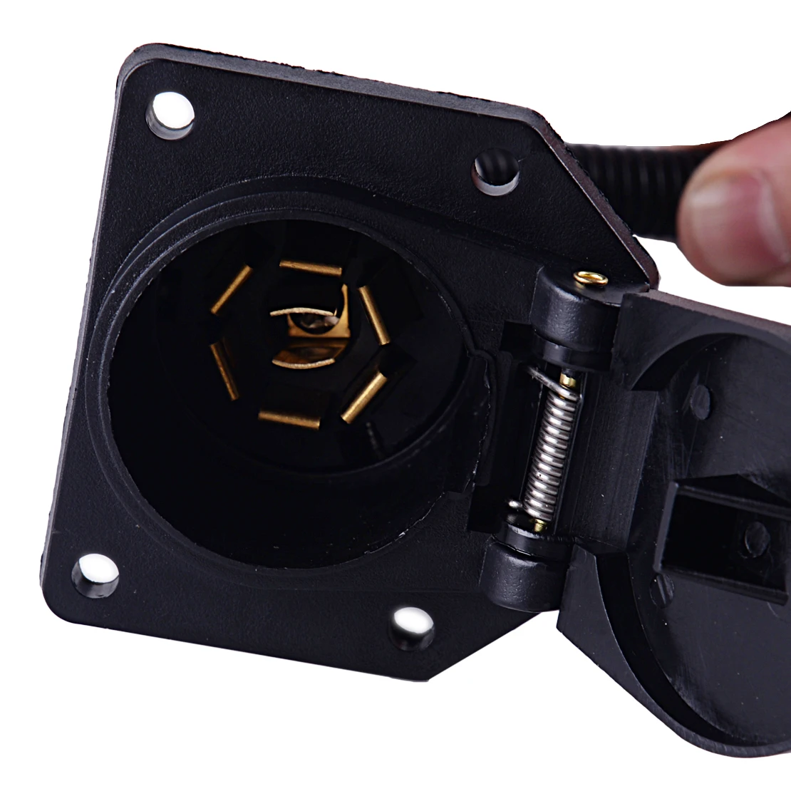 CITALL MIC-AP-210C 4-полосная плоский до 7 способ круглый RV лезвие адаптер для проводки прицепное устройство штепсельная вилка с кронштейном