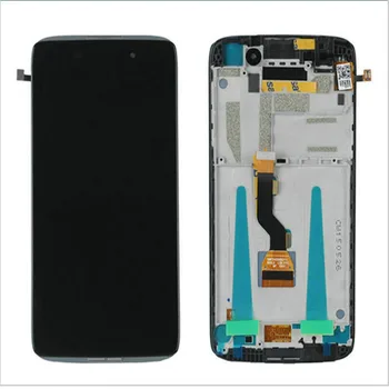 

For Alcatel One Touch Idol 3 OT6039 6039A 6039K 6039Y 6039 LCD Display Digitizer Screen Touch Panel Glass Assembly + Frame