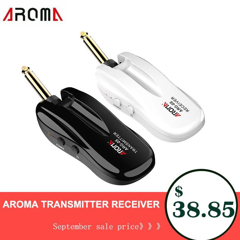 

Wireless Guitar Audio Transmission System Transmitter Receiver Built-in Rechargeable Battery for Electric Guitar Guitar Parts
