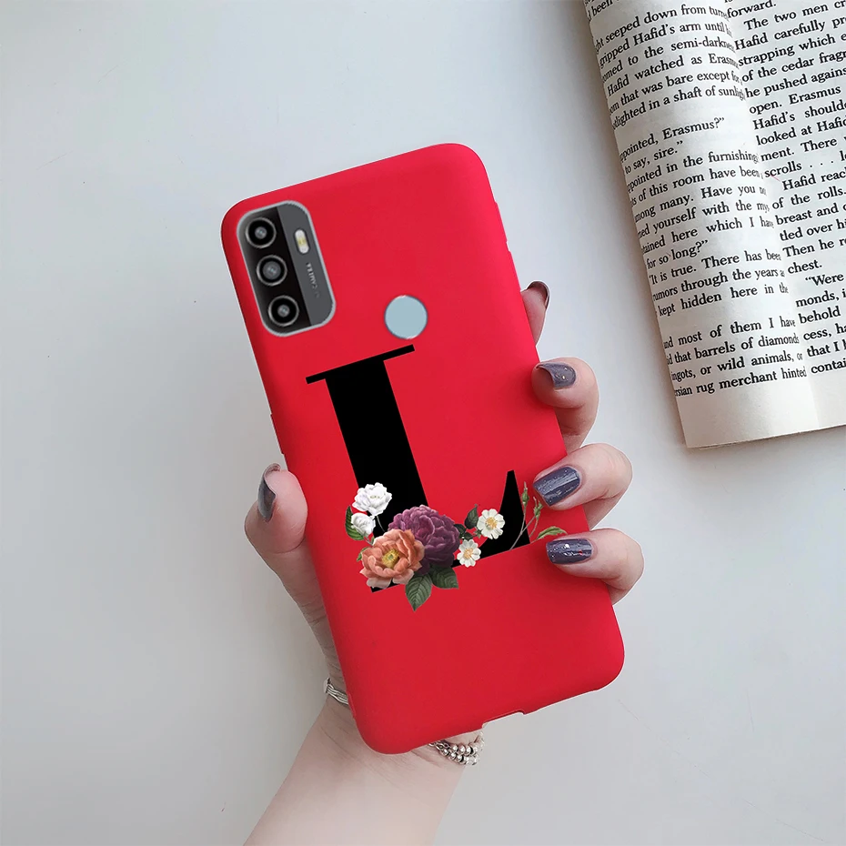 For OPPO A53S 2020 Case Letter Monogram Flower Soft Silicone Phone Back Cover For Oppo a53s 2020 A 53s A53 s Oppoa53 Cases Coque cases for oppo phones