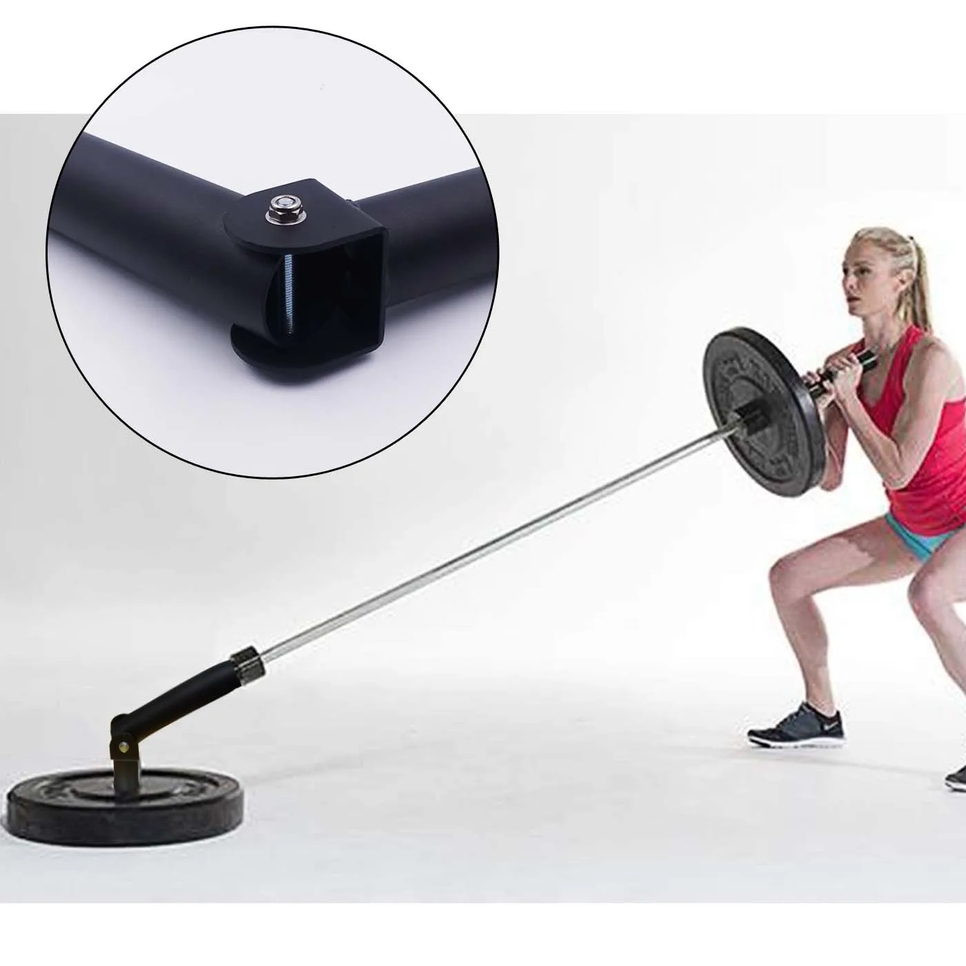 T-BAR Row Portable SHIHAN Gym weight Bar Core Blaster Landmine Grappler 